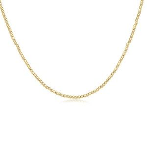 E Newton Choker Classic Gold 2mm Bead - Like New